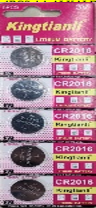 A. BATERI KINGTIANLI 5PCS CR2016 #20 (1000) 18435-16