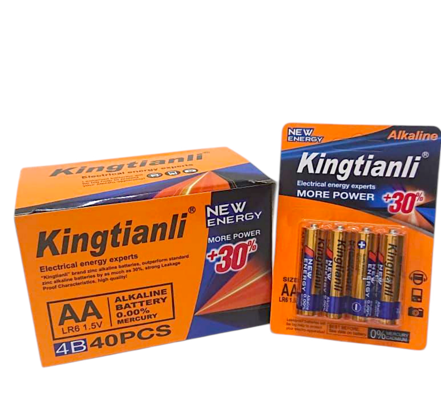 A. Bateria kingtianli AA 1/4 Alkaline +30% Power