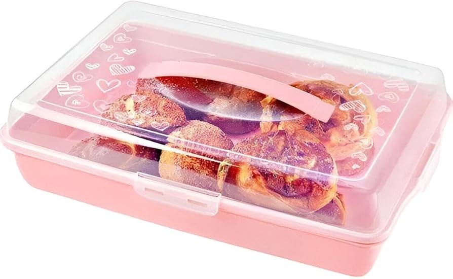 Epl. Mbajtese torte plastike me kapak. 40x30x10cm cod-H40175