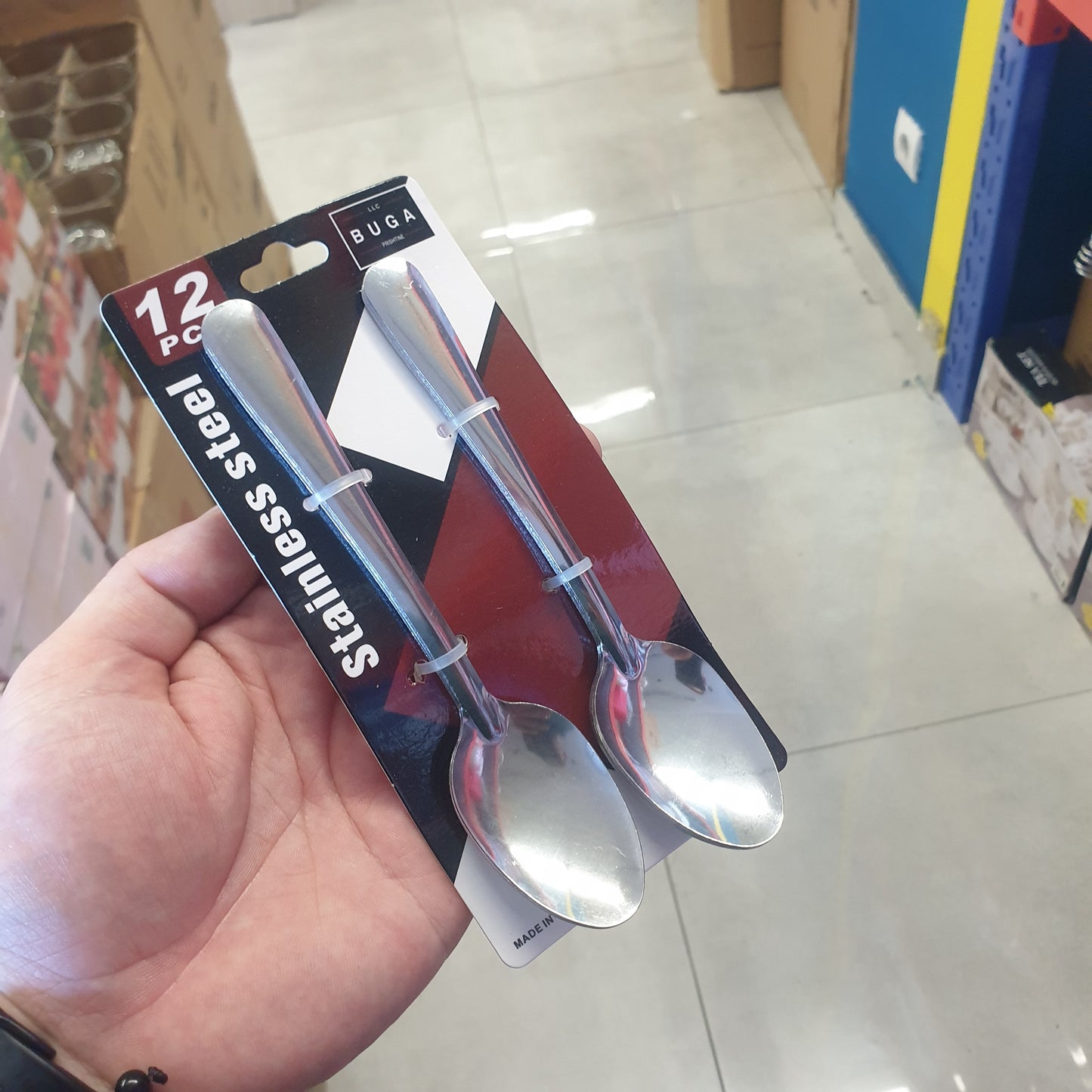Em. Lugë sheqeri 12/1 BUGA Stainless Steel. L-2663