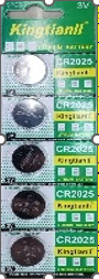 A. BATERI KINGTIANLI 5PCS CR2025 #20 (1000) 18435-17