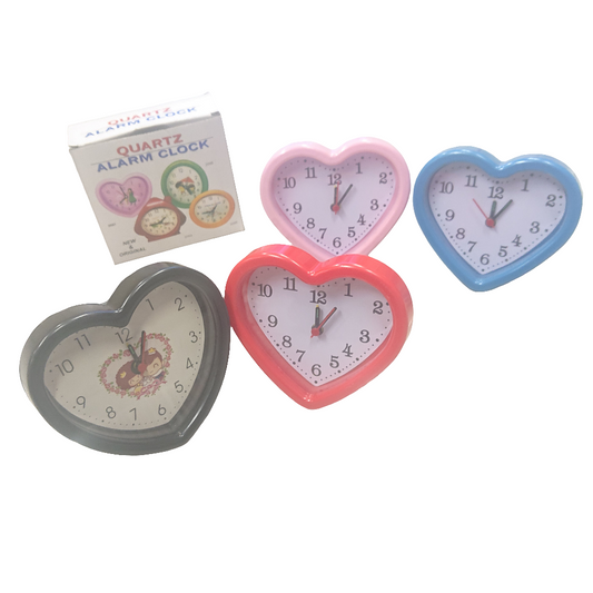 Epl. ORE TAVOLINE NE FORM ZEMERE. QUARTZ ALARM CLOCK