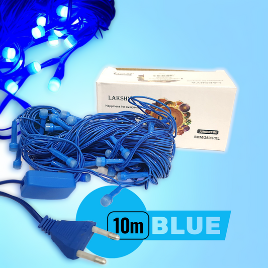 03 DF. LED LIGHT 10M BLUE COLOR (100) 714-3