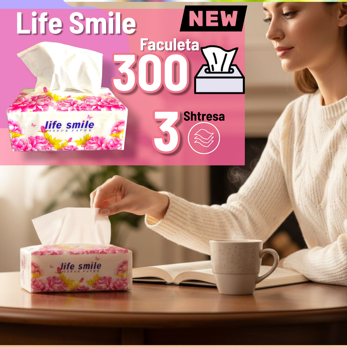 MSHT. FACULETA LIFE SMILE 300/1 FLOWER (100) 36237-6