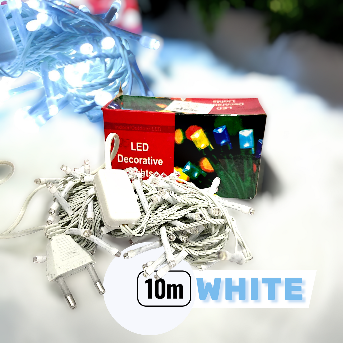 05 DF. LED LIGHT 10M  WHITE COLOR (100) 714-5